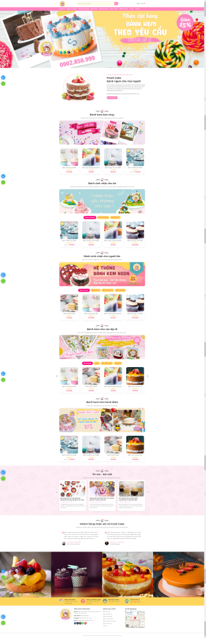 Theme WordPress Bánh Kem