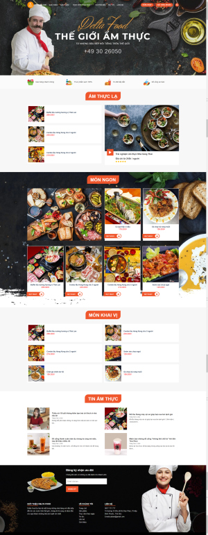 Theme WordPress Nhà Hàng - Ẩm Thực 2