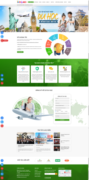 Theme WordPress Du Học