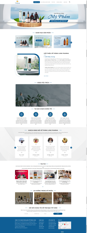 Theme WordPress Dược Mỹ Phẩm