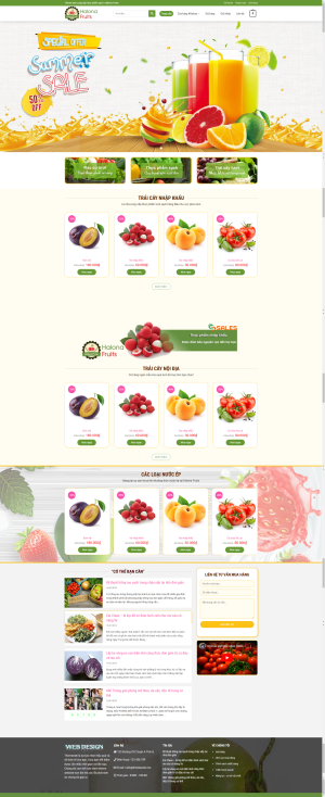 Theme WordPress Rau Củ - Trái Cây
