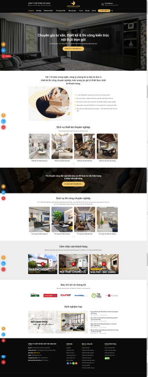 Theme WordPress Thiết Kế Thi Công Nội Thất