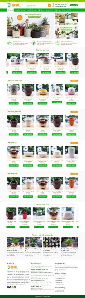 Theme WordPress Chậu Cây