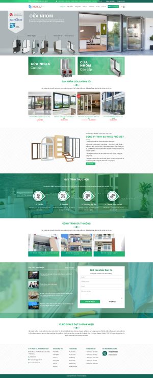 Theme WordPress Cửa Nhôm 1