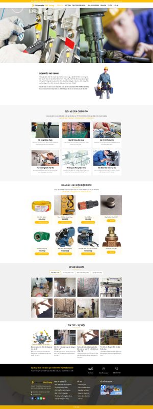 Theme WordPress Điện Nước