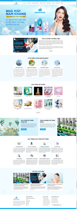 Theme WordPress Gia Công Mỹ Phẩm