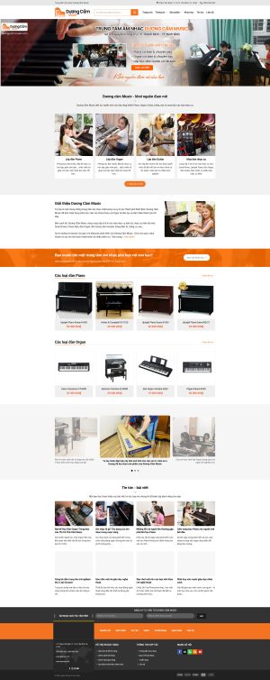 Theme WordPress Học Đàn