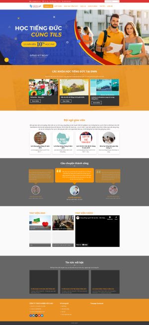 Theme WordPress Học Tiếng Đức