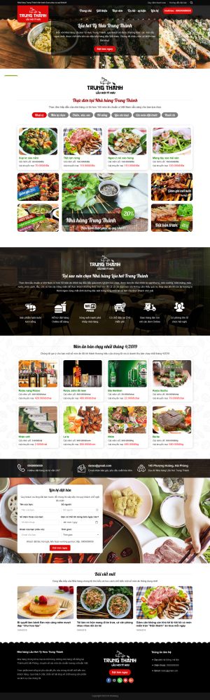 Theme WordPress Nhà Hàng