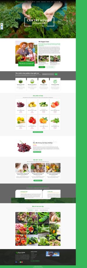 Theme WordPress Nông Sản 2