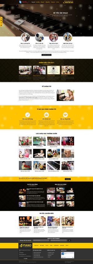 Theme WordPress Piano center