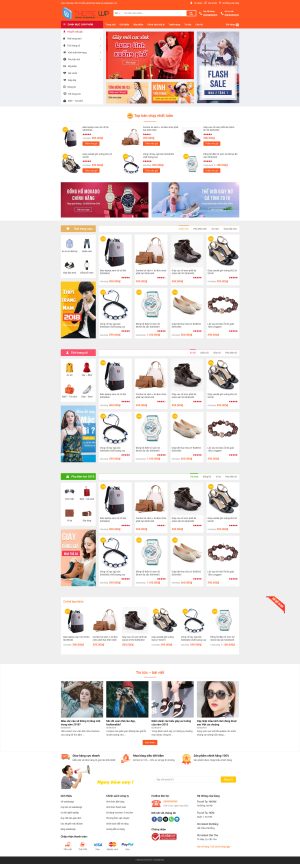 Theme WordPress Shop Thời Trang 2