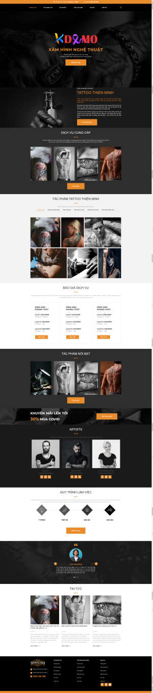 Theme WordPress Tattoo Studio