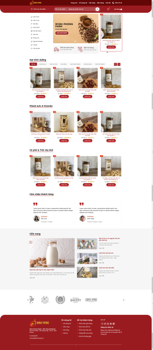 Theme WordPress Hạt Dinh Dưỡng