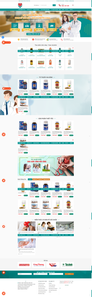 Theme WordPress Dược Mỹ Phẩm