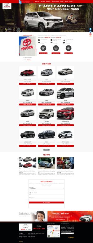 Theme WordPress Toyota