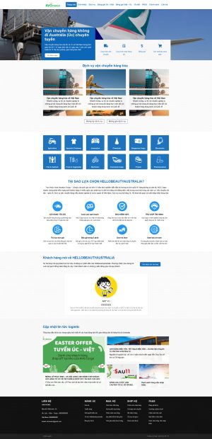 Theme WordPress Vận Chuyển Úc