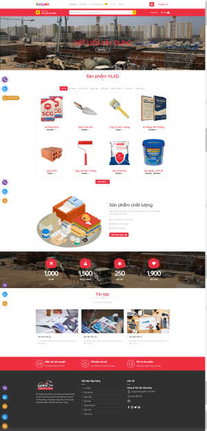 Theme WordPress Vật Liệu Xây Dựng