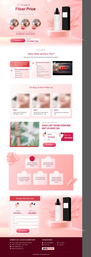 Theme WordPress Xịt make up