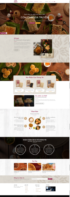 Theme WordPress Ẩm Thực Cơm Cháy